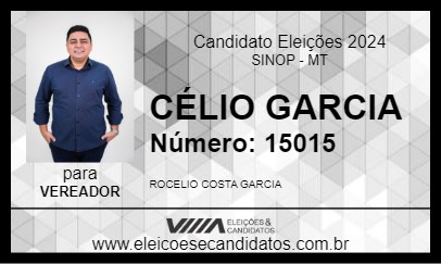 Candidato CÉLIO GARCIA 2024 - SINOP - Eleições