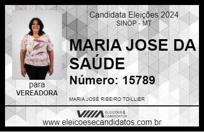 Candidato MARIA JOSE DA SAÚDE 2024 - SINOP - Eleições