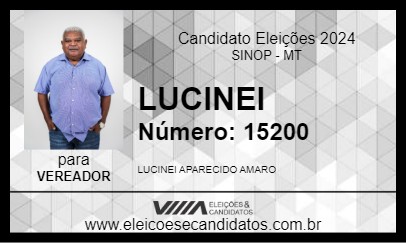 Candidato LUCINEI 2024 - SINOP - Eleições