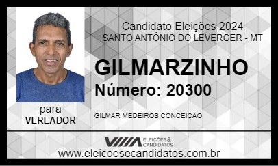 Candidato GILMARZINHO 2024 - SANTO ANTÔNIO DO LEVERGER - Eleições