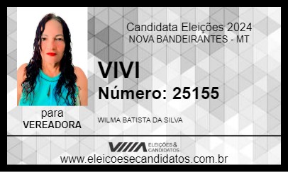 Candidato VIVI 2024 - NOVA BANDEIRANTES - Eleições