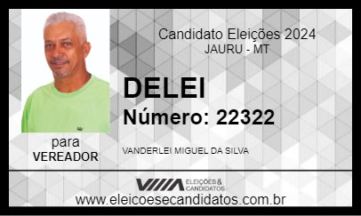 Candidato DELEI 2024 - JAURU - Eleições