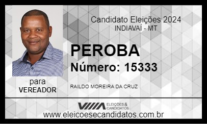 Candidato PEROBA 2024 - INDIAVAÍ - Eleições