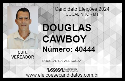 Candidato DOUGLAS CAWBOY 2024 - COCALINHO - Eleições