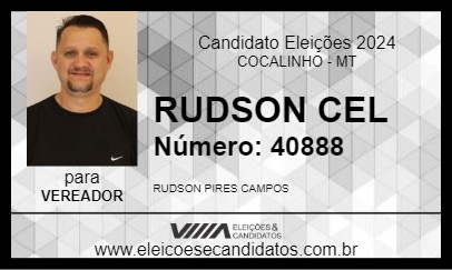 Candidato RUDSON CEL 2024 - COCALINHO - Eleições