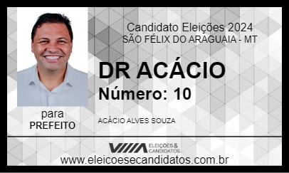 Candidato DR ACÁCIO 2024 - SÃO FÉLIX DO ARAGUAIA - Eleições