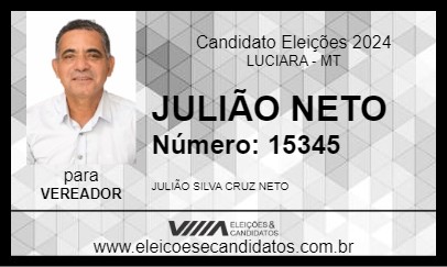 Candidato JULIÃO NETO 2024 - LUCIARA - Eleições