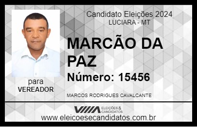 Candidato MARCÃO DA PAZ 2024 - LUCIARA - Eleições