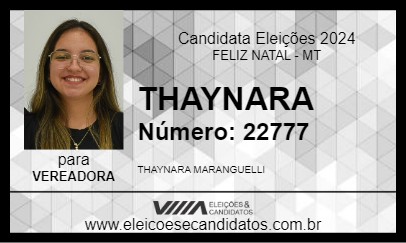 Candidato THAYNARA 2024 - FELIZ NATAL - Eleições