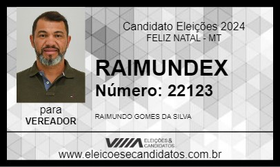 Candidato RAIMUNDEX 2024 - FELIZ NATAL - Eleições