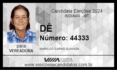 Candidato DÊ 2024 - INDIAVAÍ - Eleições