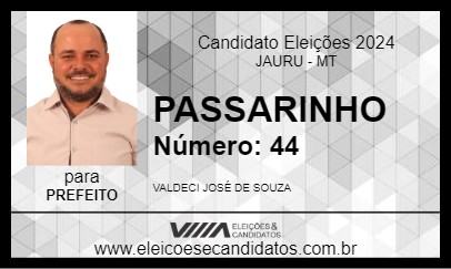 Candidato PASSARINHO 2024 - JAURU - Eleições