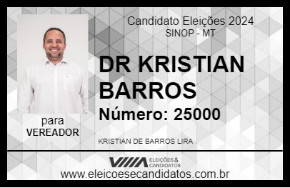 Candidato DR KRISTIAN BARROS 2024 - SINOP - Eleições