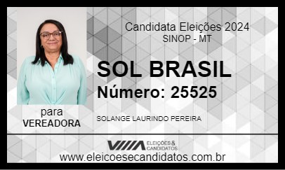 Candidato SOL BRASIL 2024 - SINOP - Eleições