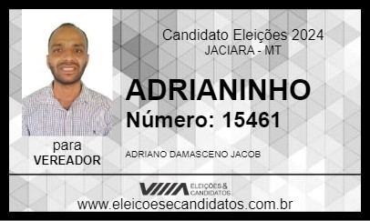 Candidato ADRIANINHO 2024 - JACIARA - Eleições