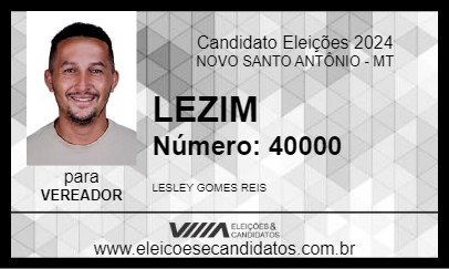 Candidato LEZIM 2024 - NOVO SANTO ANTÔNIO - Eleições