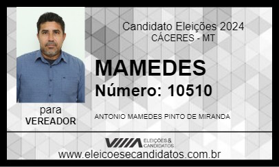 Candidato MAMEDES 2024 - CÁCERES - Eleições