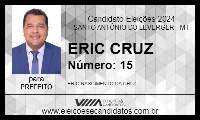 Candidato ERIC CRUZ 2024 - SANTO ANTÔNIO DO LEVERGER - Eleições