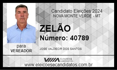 Candidato ZELÃO 2024 - NOVA MONTE VERDE - Eleições