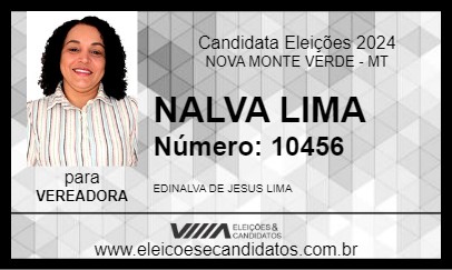 Candidato NALVA LIMA 2024 - NOVA MONTE VERDE - Eleições