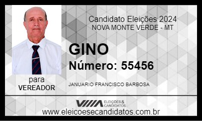 Candidato GINO 2024 - NOVA MONTE VERDE - Eleições