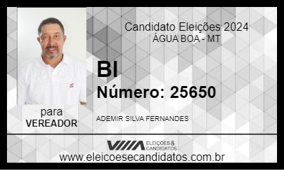 Candidato BI 2024 - ÁGUA BOA - Eleições