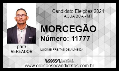 Candidato MORCEGÃO 2024 - ÁGUA BOA - Eleições