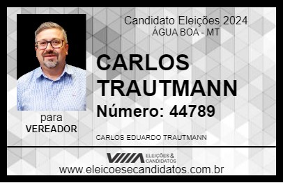 Candidato CARLOS EDUARDO 2024 - ÁGUA BOA - Eleições