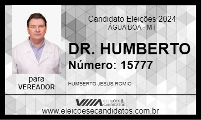 Candidato DR. HUMBERTO 2024 - ÁGUA BOA - Eleições