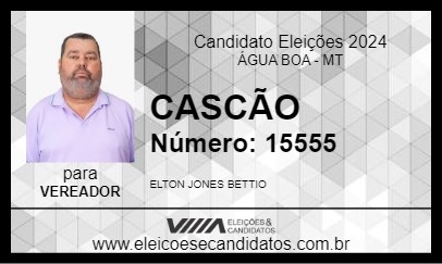 Candidato CASCÃO 2024 - ÁGUA BOA - Eleições