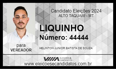 Candidato LIQUINHO 2024 - ALTO TAQUARI - Eleições