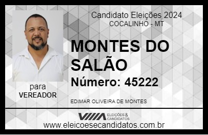 Candidato MONTES DO SALÃO 2024 - COCALINHO - Eleições