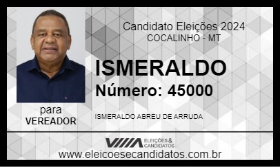 Candidato ISMERALDO 2024 - COCALINHO - Eleições