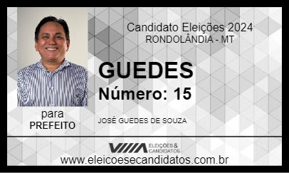 Candidato GUEDES 2024 - RONDOLÂNDIA - Eleições