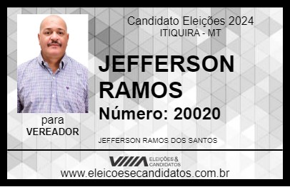 Candidato JEFFERSON RAMOS 2024 - ITIQUIRA - Eleições