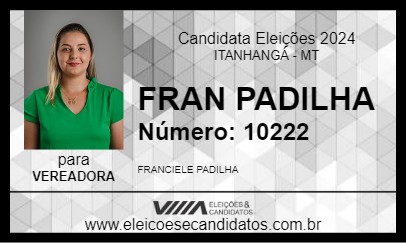 Candidato FRAN PADILHA 2024 - ITANHANGÁ - Eleições