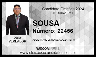 Candidato SOUSA 2024 - ITIQUIRA - Eleições