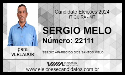 Candidato SERGIO MELO 2024 - ITIQUIRA - Eleições