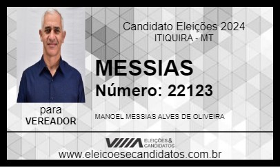 Candidato MESSIAS 2024 - ITIQUIRA - Eleições