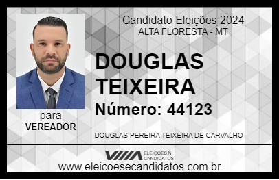 Candidato DOUGLAS TEIXEIRA 2024 - ALTA FLORESTA - Eleições