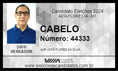 Candidato CABELO 2024 - ALTA FLORESTA - Eleições