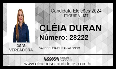 Candidato CLÉIA 2024 - ITIQUIRA - Eleições