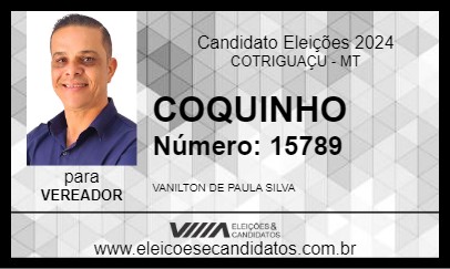 Candidato COQUINHO 2024 - COTRIGUAÇU - Eleições