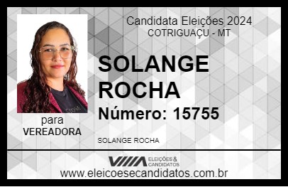 Candidato SOLANGE ROCHA 2024 - COTRIGUAÇU - Eleições