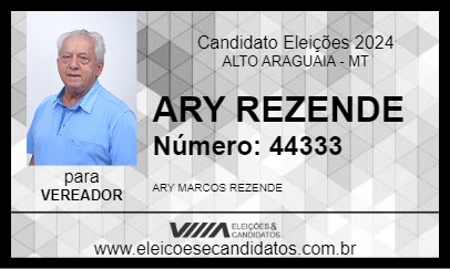 Candidato ARY REZENDE 2024 - ALTO ARAGUAIA - Eleições