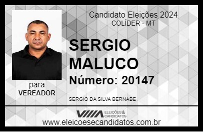 Candidato SERGIO MALUCO 2024 - COLÍDER - Eleições