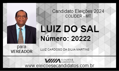 Candidato LUIZ DO SAL 2024 - COLÍDER - Eleições