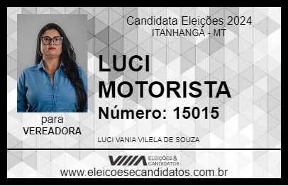 Candidato LUCI MOTORISTA 2024 - ITANHANGÁ - Eleições