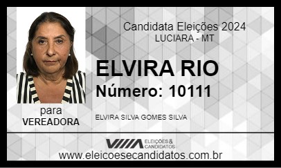 Candidato ELVIRA RIO 2024 - LUCIARA - Eleições