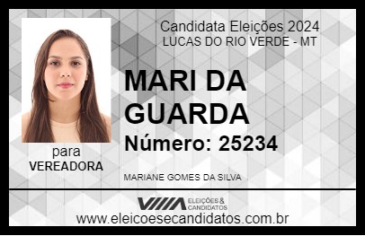 Candidato MARI DA GUARDA 2024 - LUCAS DO RIO VERDE - Eleições